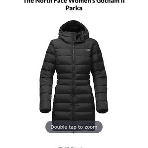 Long black north face